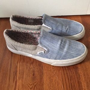 Vans with blue/Grey colorblock